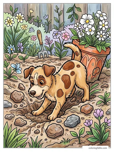 Colored example of this coloring page