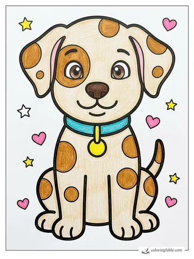 Colored example of this coloring page