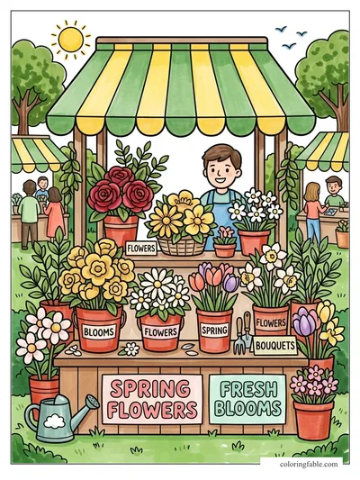 Colored example of this coloring page