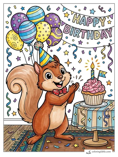 Colored example of this coloring page