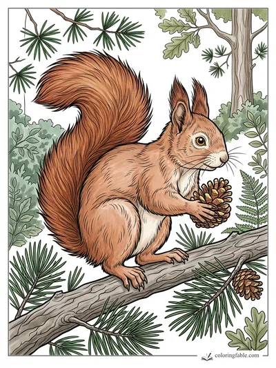 Colored example of this coloring page