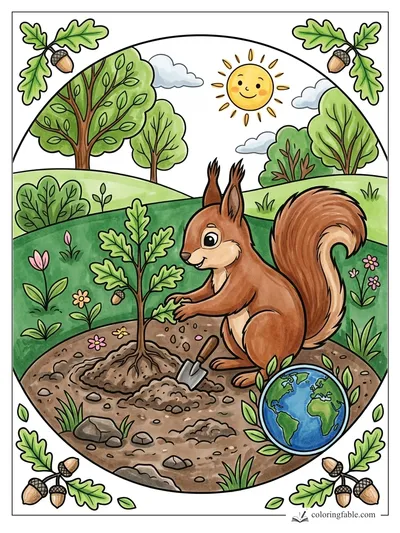 Colored example of this coloring page