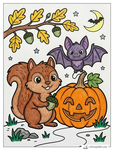 Colored example of this coloring page