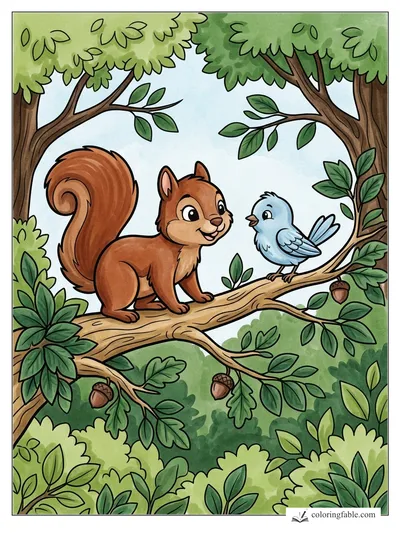 Colored example of this coloring page