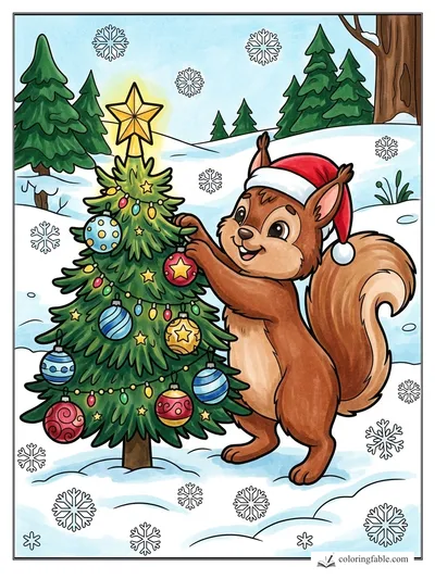 Colored example of this coloring page