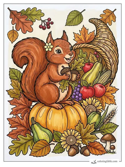 Colored example of this coloring page