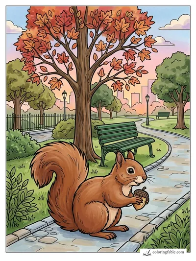 Colored example of this coloring page