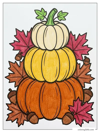 Colored example of this coloring page