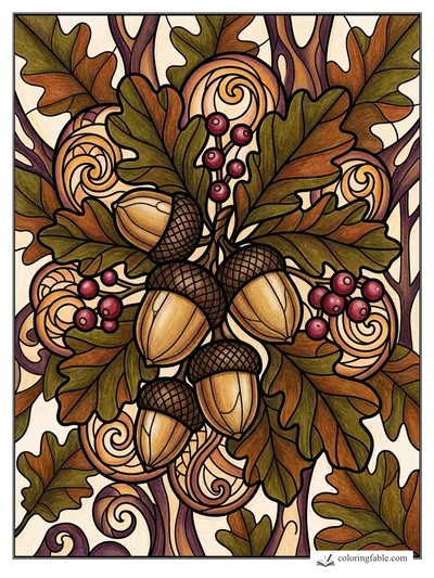 Colored example of this coloring page