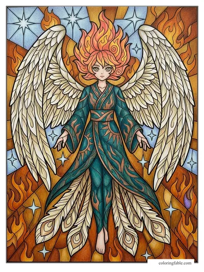 Colored example of this coloring page