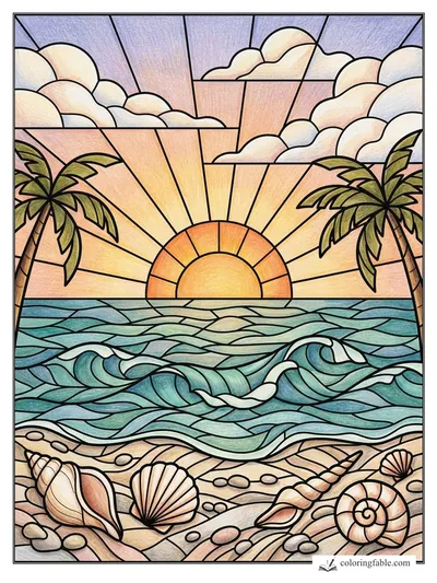 Colored example of this coloring page