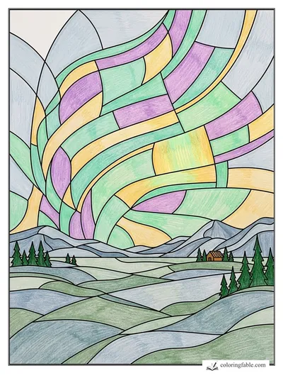 Colored example of this coloring page