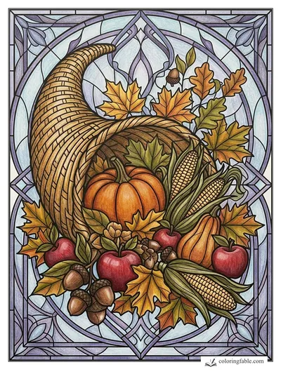 Colored example of this coloring page