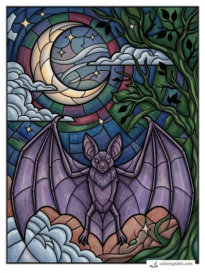 Colored example of this coloring page