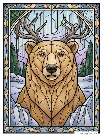 Colored example of this coloring page