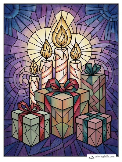 Colored example of this coloring page