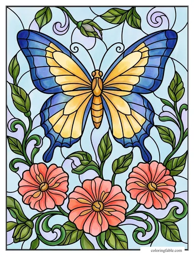 Colored example of this coloring page