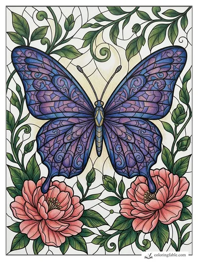 Colored example of this coloring page
