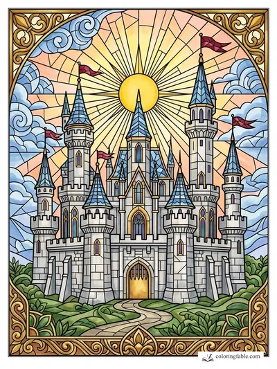 Colored example of this coloring page
