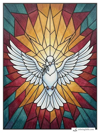 Colored example of this coloring page
