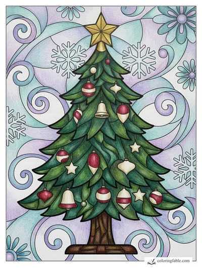 Colored example of this coloring page