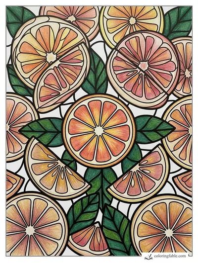 Colored example of this coloring page