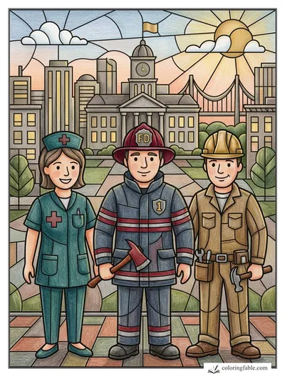 Colored example of this coloring page