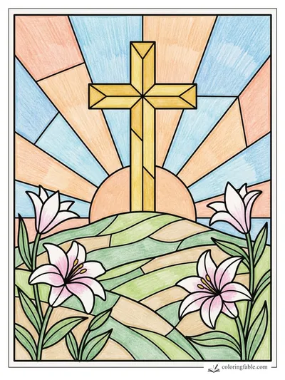 Colored example of this coloring page