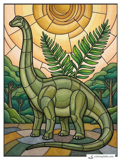 Colored example of this coloring page