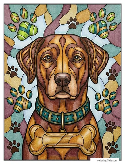 Colored example of this coloring page