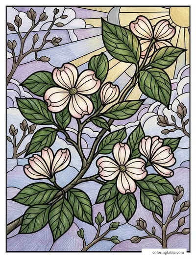 Colored example of this coloring page
