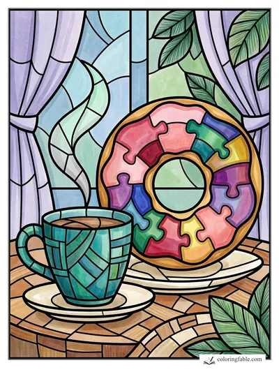 Colored example of this coloring page