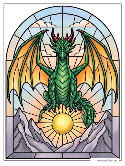 Colored example of this coloring page