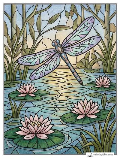 Colored example of this coloring page
