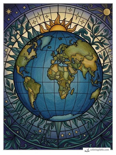 Colored example of this coloring page