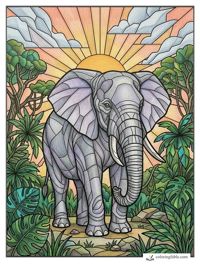 Colored example of this coloring page