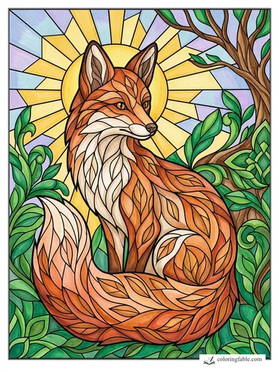 Colored example of this coloring page
