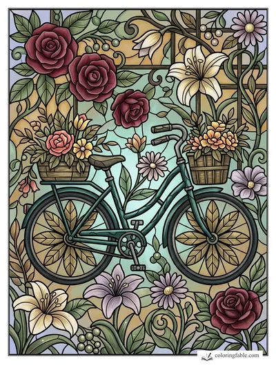 Colored example of this coloring page