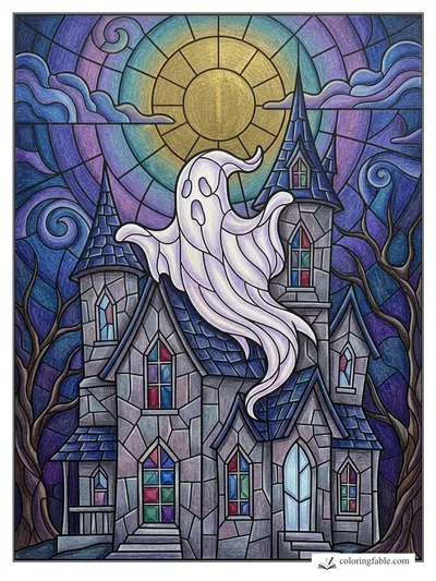 Colored example of this coloring page