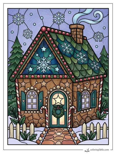 Colored example of this coloring page