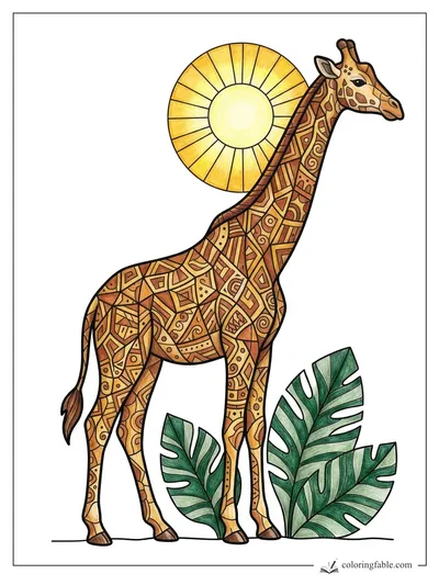 Colored example of this coloring page