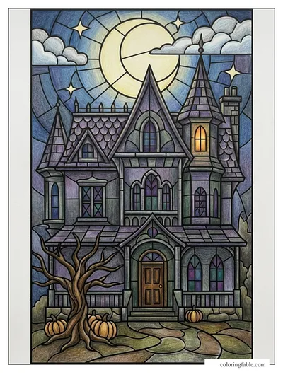 Colored example of this coloring page