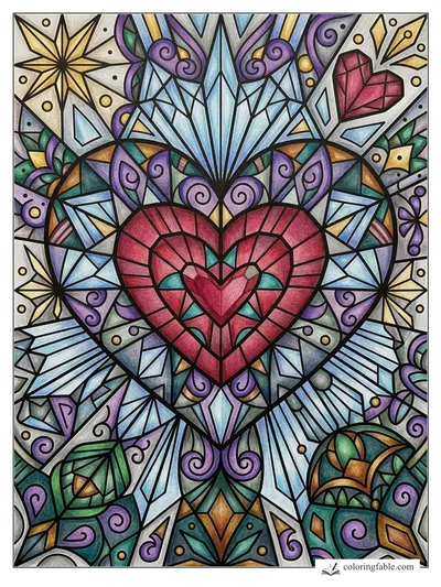 Colored example of this coloring page