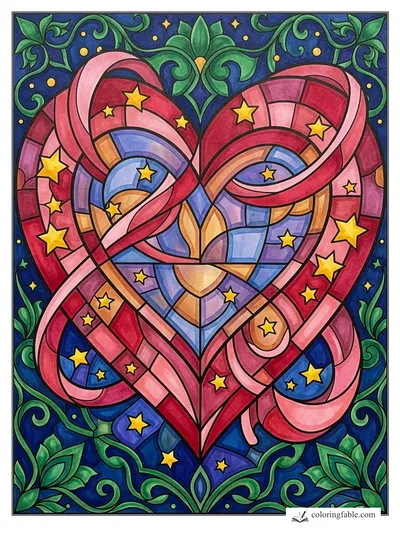 Colored example of this coloring page