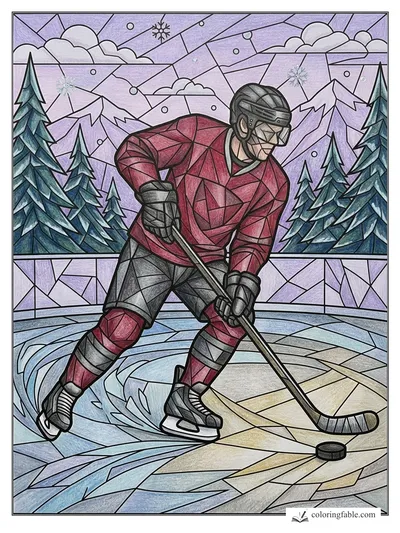 Colored example of this coloring page