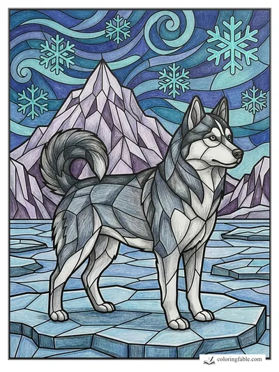 Colored example of this coloring page