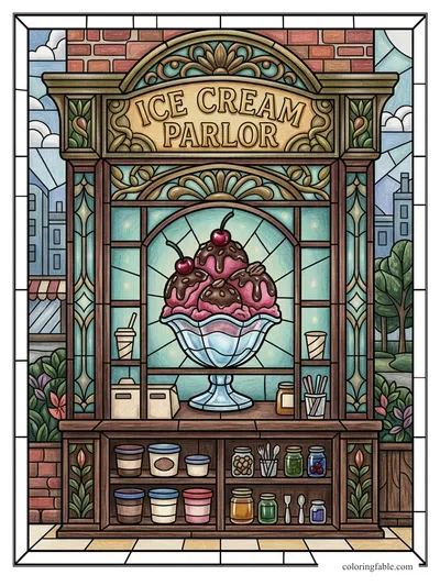 Colored example of this coloring page