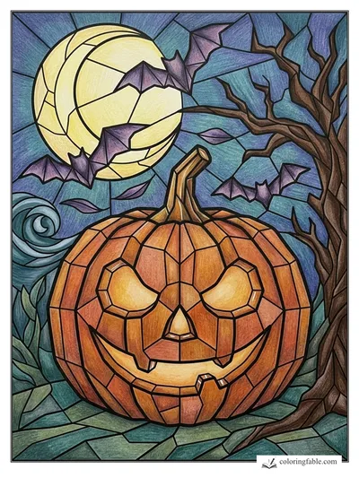 Colored example of this coloring page