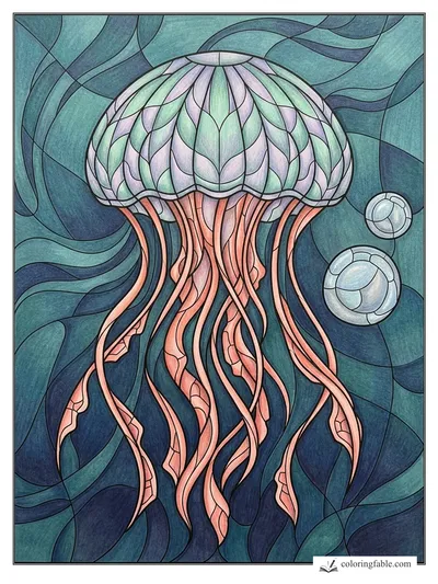 Colored example of this coloring page