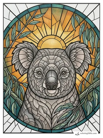Colored example of this coloring page